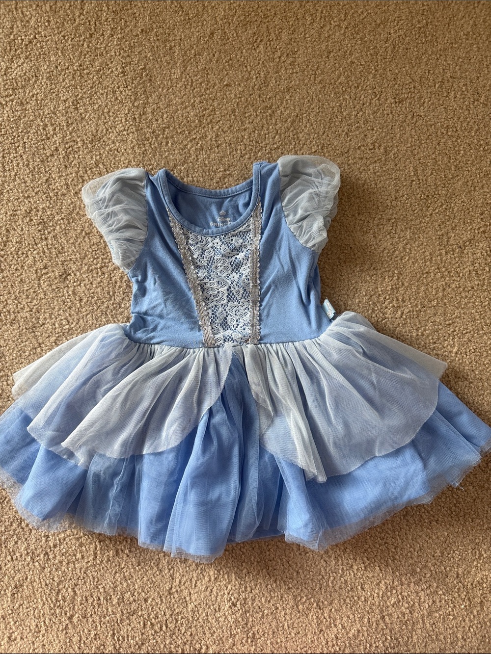 Blue Girls' Tulle Princess Dress Costume Size 2T